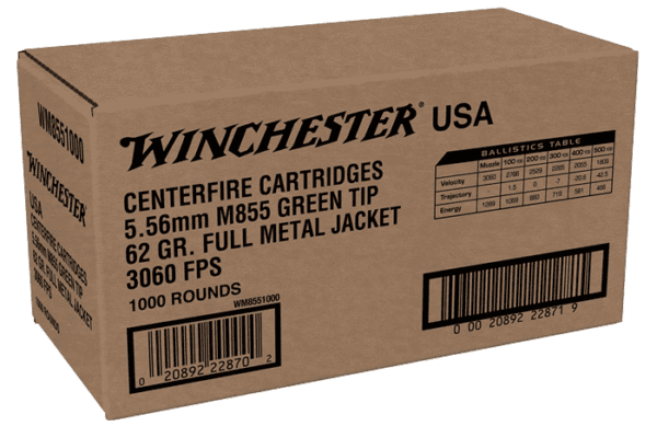 winchester 556 62 gr green tip 1000 ct clipped rev 1