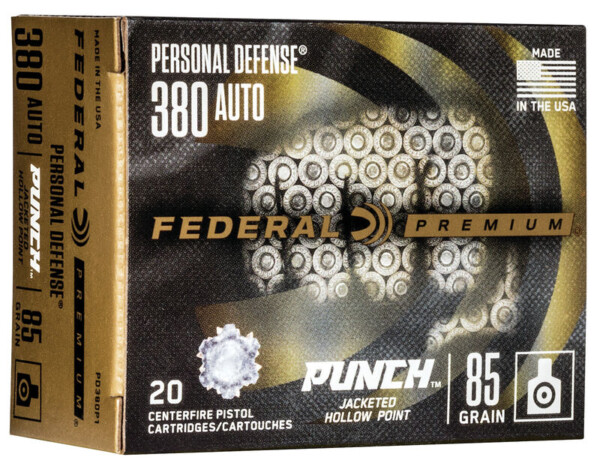 federal premium 380 85 gr jhp punch